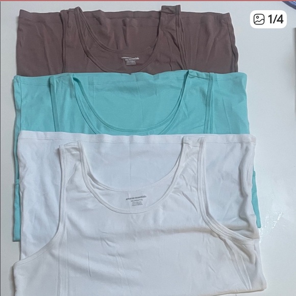 Six Gently Loved 💜Amazon Essentials Brown, White, Teal, Red, Black and Tan - Picture 2 of 7